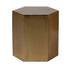 Hexagonal Gold Side Table